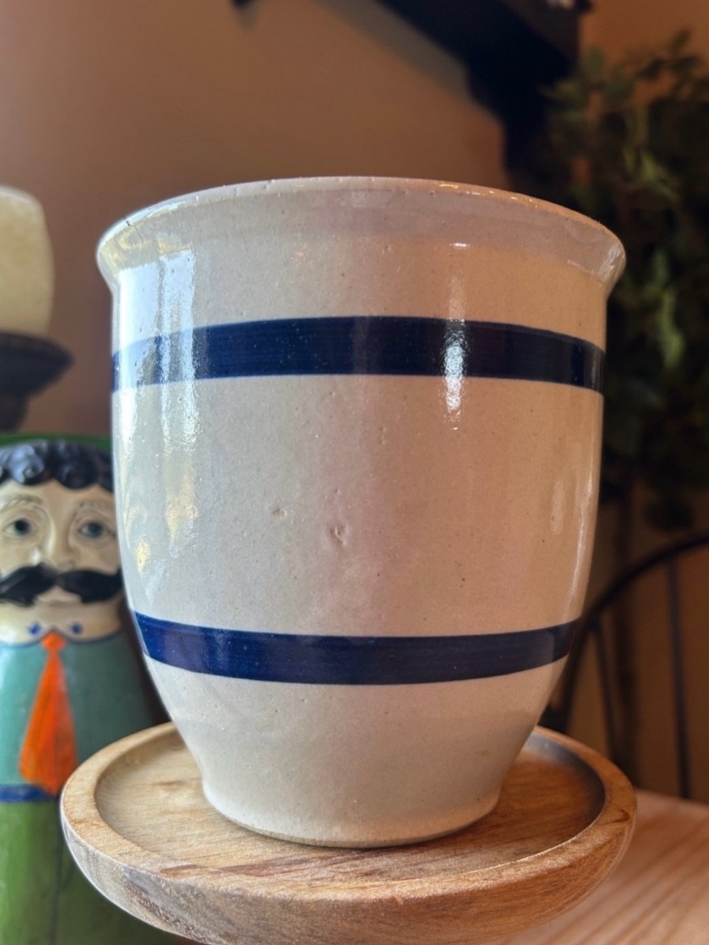 Vintage Robinson Ransbottom Pottery R.R.P. Stoneware Crock Roseville, Ohio 1 qt